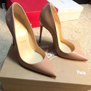 Christian Louboutin So Kate 120 Nude Pump 36.5